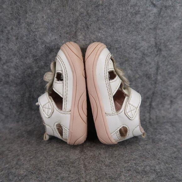 Stride Rite Shoes Infant 3 Surprize Flower Glitter Adjustable Strap Sandal Honey - Picture 10 of 14